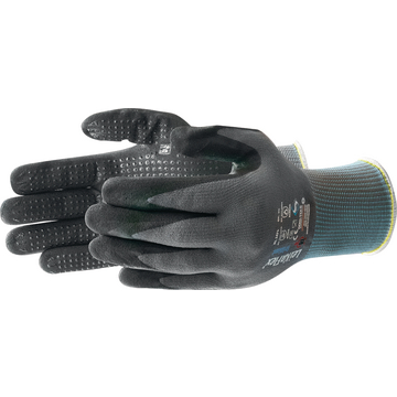 Montage-Handschuh Star, grau/schwarz, Größe 8, 12 Paar